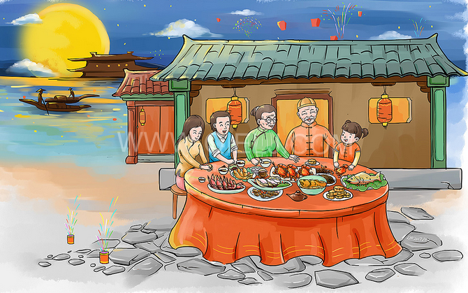 賞中秋圓月享美好時光，企鵝糧油機械祝您中秋團圓快樂(圖2)